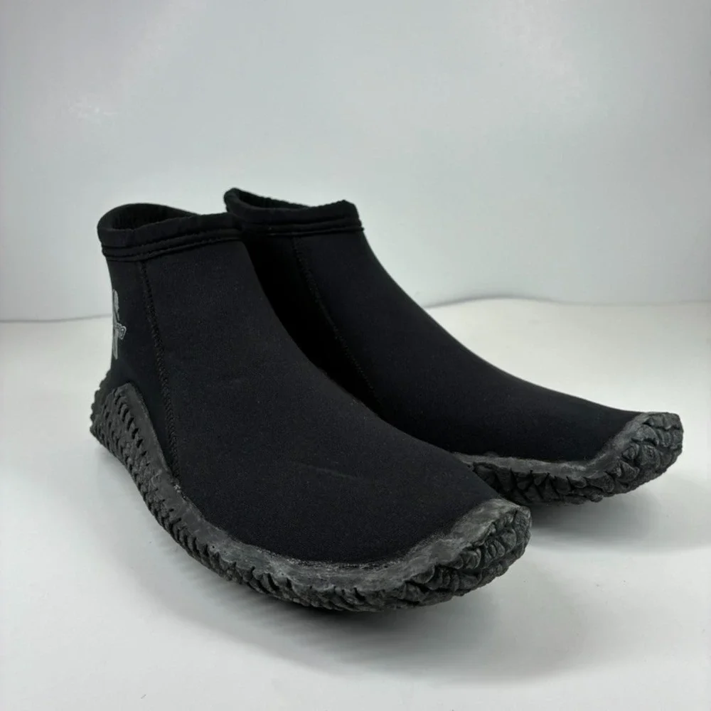 SCUBAPRO Delta Short 3 Men's US 8 Black Neoprene Slip-On Dive Boots Wetsuit Shoe